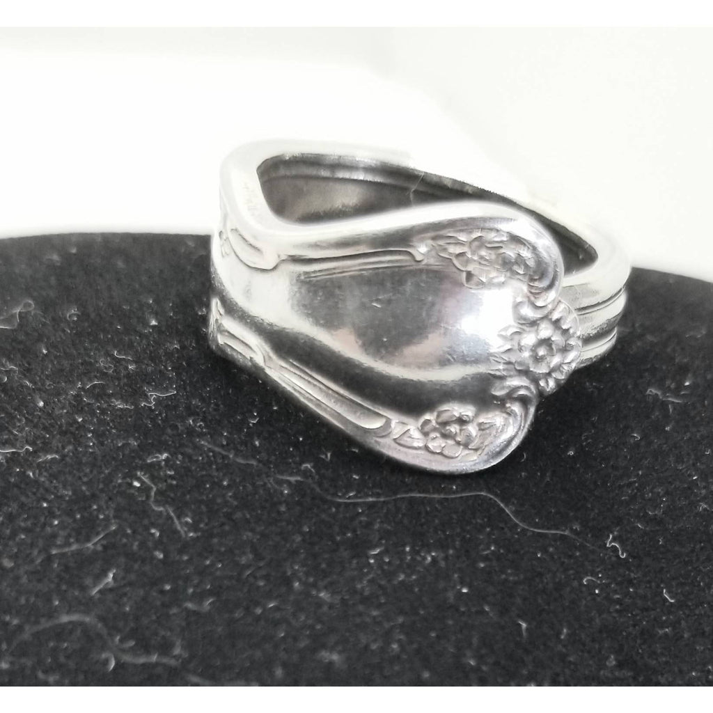 Spoon ring, silver rings, vintage spoon,  Daybreak pattern ring, rings for women - Kpughdesigns