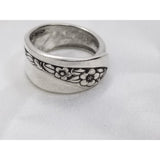 Spoon ring, Starlight pattern - Kpughdesigns