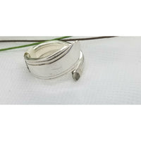 Spoon ring, wrap, size 7.5 , vintage spoon, silver ring, wrap ring - Kpughdesigns