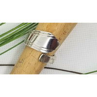 Spoon ring, wrap, size 7.5 , vintage spoon, silver ring, wrap ring - Kpughdesigns
