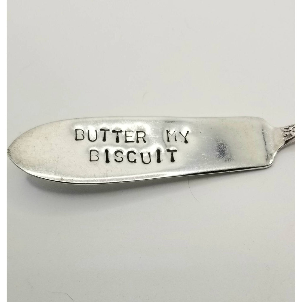 Stamped spreader knife, vintage knife,upcycled - Kpughdesigns