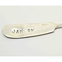 Spreaders, butter knife, stamped knife, inspiration, humor, hostess gift stamped knives, cheese spread, charcuterie board, entertaining, knife - Kpughdesigns