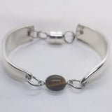 Tigers Eye stone spoon bracelet - Kpughdesigns